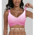 thumbnail image 4 of Daystry Womens Wireless Bras No Underwire Push Up Bra Comfort Seamless Supportive Full Coverage Everyday Bras Gradient Color with Bra Extender, 4 of 11
