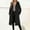 Black#02, variant on Trench Coat Women Single Breasted Notched Lapel Collar Pea Coats Outwear Womens Casual Solid Turndown Collar Long Sleeved Button Hooded Coat Woolen Wool Blend Jacket Fall Winter Clothes