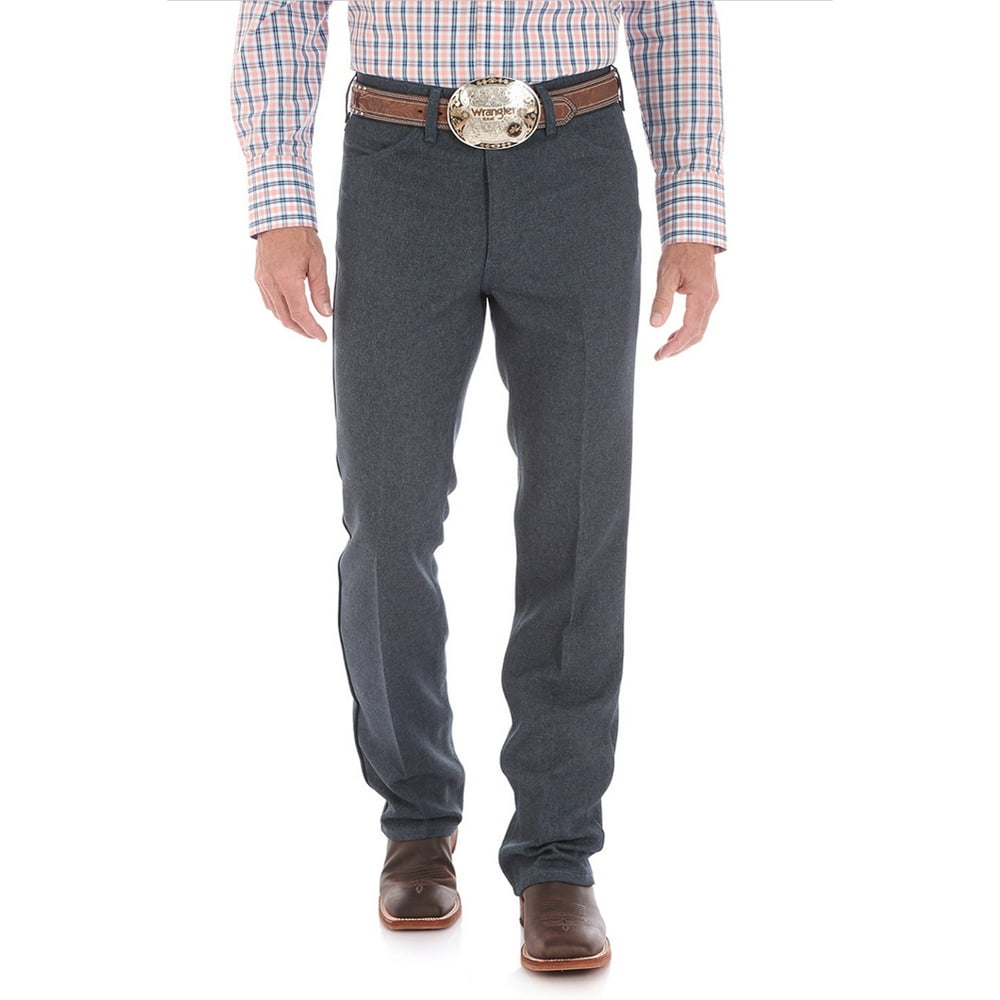 Wrangler - Wrangler Men's Wrancher Stretch Boot Dress Jeans Heather Blue HU 32X32 - Walmart.com