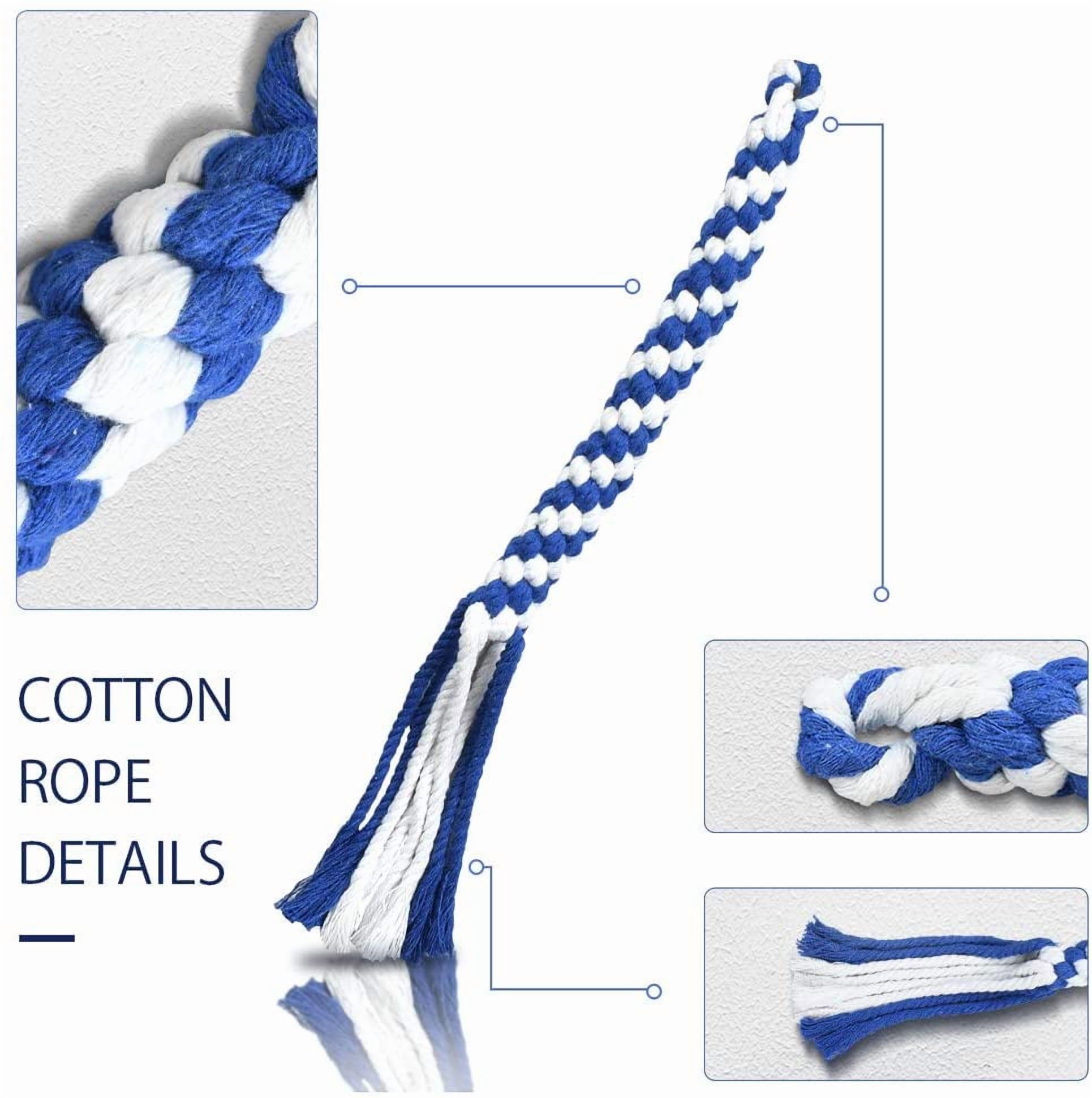 3 Pack Dog Rope Toys Dog Flirt Pole Replacement Toys Interactive Cotton Dog Toys Teething Chew Toys for Boredom Tether Lure Toy for Tug of War Braided Rope Toy to Outdoor Exercising