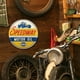 thumbnail image 5 of Placa Metal Vintage SPEEDWAY Pintura Hierro Redonda Con Aceite Arte Pared 30x30cm, 5 of 8