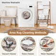 thumbnail image 5 of Newburos Area Rug 8'x10', Non-Slip Machine Washable Rugs for Living Room Bedroom, Low Pile Soft Vintage Print Pattern Indoor Carpet, Khaki, 5 of 11
