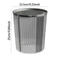 thumbnail image 2 of 1PC Clear Heavy Duty Trash Bags Plastic Material Drawstring Leak Proof Tear Resistant Transparent Design Kitchen Bathroom Commercial Home Waste Disposal Recycling Use, 2 of 5