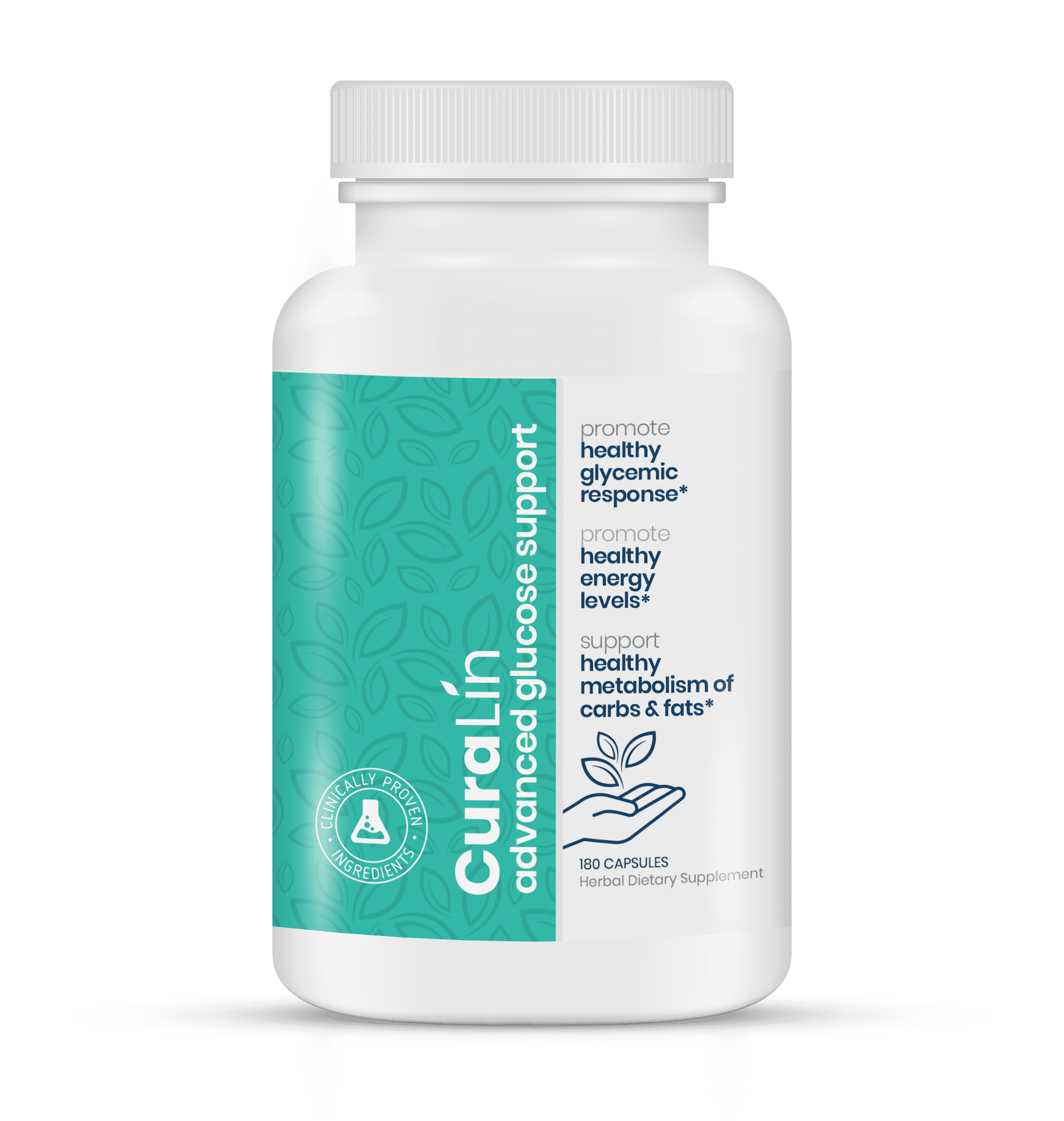 CuraLin by CuraLife, Full Bottle, Blood Glucose Nutritional Supplement