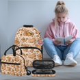 thumbnail image 2 of Yuyamidu Orange Capybara School Backpack for Boys with Lunch Box 17 Inch Bookbag for Middle Elementary School Girls Insulated Lunch Bag Kids Pencil Case, 4 Pieces, 2 of 6