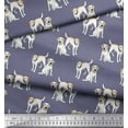 thumbnail image 2 of Soimoi Modal Satin Fabric Labrador Dog Print Fabric by The Yard 42 Inch Wide, 2 of 3