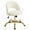 White, variant on Ktaxon Office Desk Chair Adjustable Flannel Computer Task Chair Small Rolling Vanity Stool with Wheels for Study Make-up Dressing White