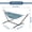 Ocean, variant on Historyli 2 Person Double Hammock with Heavy Duty Steel Stand, 450lbs Capacity Cotton Bed, Portable with Carry Bag, Ocean