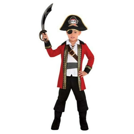 Pirate Captain Child Boys Small 4-6 Costume