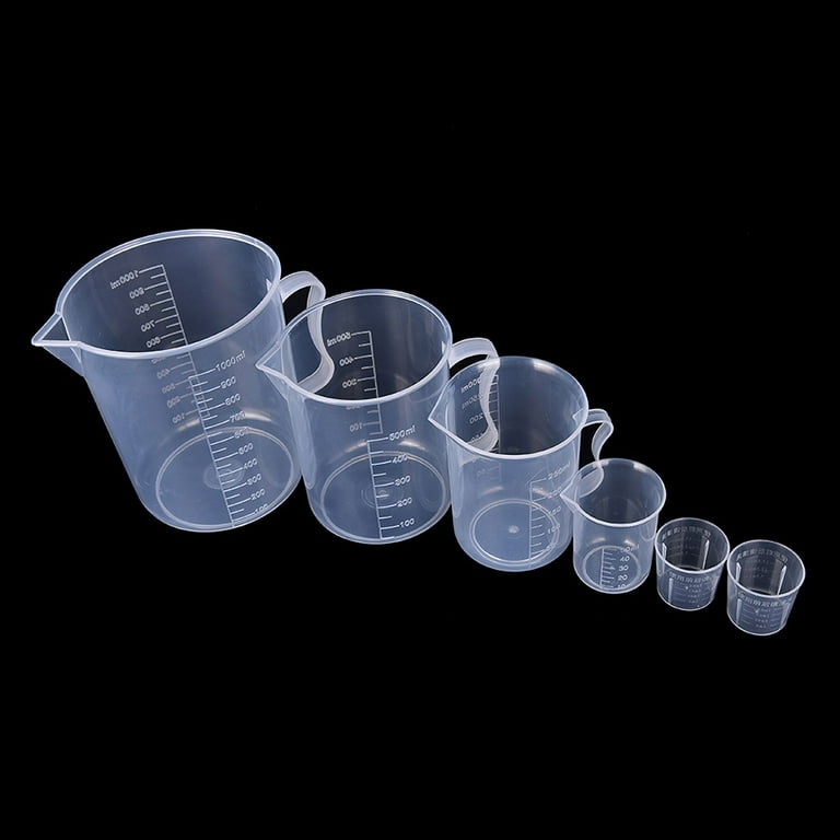 30ml Clear Plastic Graduated Measuring Cup Pour Spout Without Handle Kitchen Tool-1Pcs, Size: 30ml Measuring Cup
