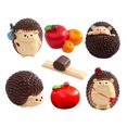 thumbnail image 6 of LABSERRON 7Pcs Tiny Hedgehog Shaped Miniature Decor Resin Figurines For Indoor And Outdoor Garden, 6 of 8