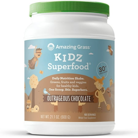 UPC 829835000579 product image for Amazing Grass Kidz Superfood Powder, Chocolate, 100 Servings | upcitemdb.com