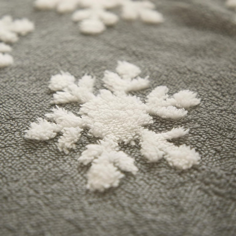 Fleece Throw Blanket Light Grey Picnic Blankets for Couch