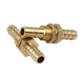 thumbnail image 3 of 8mm Straight Brass Hose Barb Fitting Connector Coupler for Joiner Air Water Fuel Pipe 5pcs, 3 of 6