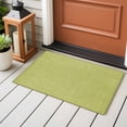 thumbnail image 5 of Vintage Fruit Green Large Area Rugs for Bedroom Living Room, Soft Non Slip Carpet Bedside Rug, Farmhouse Retro Solid Color Linen Texture Rectangular Floor Cover Kitchen Accent Rug 2'x3' for Office, 5 of 9