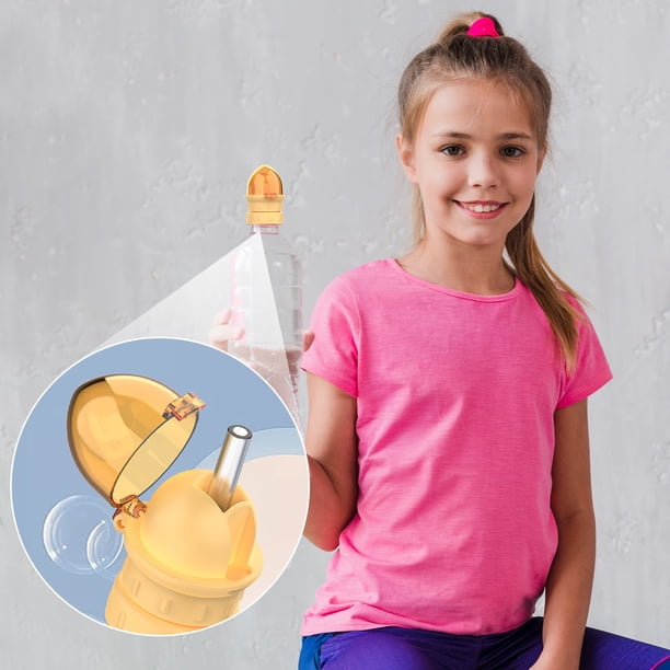 Fiudx Liquidación de ahorros de invierno Tapa de botella de agua potable portátil para niños y bebés, tapa de pajita para agua, convertidor de botella de agua, tapa universal