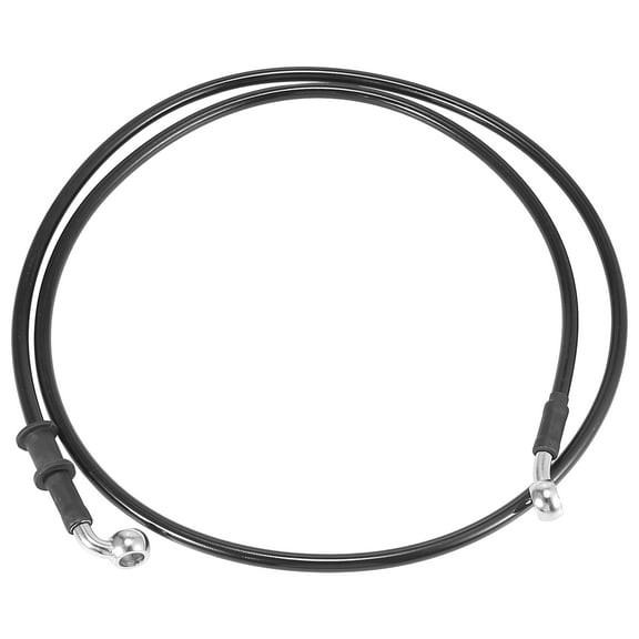 Universal 140cm 55.12" Brake Clutch Oil Hose Line Pipe Black for Motorcycle