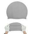 thumbnail image 5 of Unique Bargains 1 Pc Waterproof Bubbles Texture Swimming Cap Gray, 5 of 6