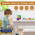 thumbnail image 4 of Asiento Booster Dznils para Mesa de Comedor con Hebillas de Seguridad Fondo Antideslizante Camión Azul Marino, 4 of 10
