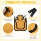thumbnail image 2 of Uxcell 2-Pack Silla de Pollo para Gallinas, Protector de Espalda de Lona de 9.8 Pulgadas con Correa Ajustable para Gallinas [Amarillo], 2 of 7