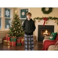 thumbnail image 4 of Aideaone 3-Pack Boys Pajama Pants Kids Soft Sleepwear Printed Plaid Pj Bottoms with Pockets for Boys (7-14), 4 of 11