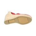 thumbnail image 4 of Castañer Carina Canvas Wedge Sandal, 36, Red, 4 of 5