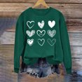 thumbnail image 2 of Erwazi Valentine Shirts for Women Love Heart Printed Valentines Sweatshirt Long Sleeve Crewneck Pullover Sweatshirts Tops, 2 of 4