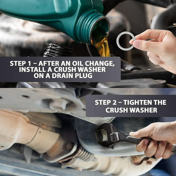 Phyun 12PCS Oil Pan Crush Washers 803916010 for Subaru Impreza Outback Legacy Forester Wrx