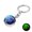 B, variant on Jewelry VerPetridure Twelve Constellation Keychain Pendant Time Luminous Glass Ball Pendant Metal Key