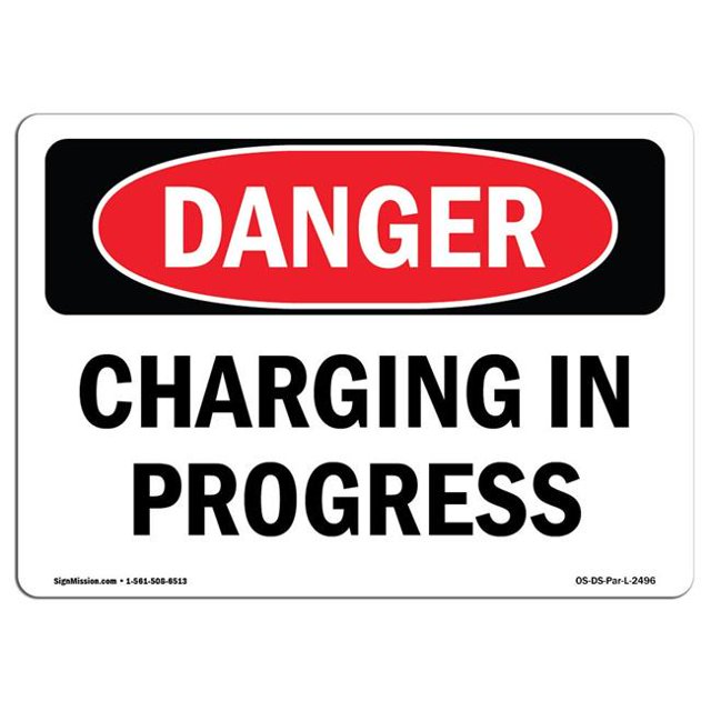 SignMission OS-DS-A-1218-L-2496 12 x 18 Po Signe de Danger OSHA - Chargement en Cours
