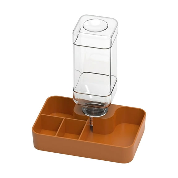 BAOPAI Automatic Reptile Feeding Bowl with Water Dispenser and Multi-Compartment Habitat for Geckos Chameleons and Other Crawling Pets