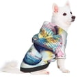 thumbnail image 2 of Haiem Watercolor Snake for Winter Dog Hoodie Sweatshirts with Pockets Warm Dog Clothes for Small Dogs Chihuahua-Medium, 2 of 7