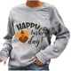 thumbnail image 1 of Sudaderas de Acción de Gracias Para Mujer, Jersey Estampado, Blusa de Manga Larga Con Cuello Redondo, Tops Odeerbi ODB204851, 1 of 8