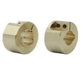 thumbnail image 4 of 2pcs 1/18 RC Car Upgrade Brass Rear Axle Counterweights Balance Replacement Parts for TRAXXAS TRX4M, 4 of 9