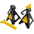 thumbnail image 2 of JEGS Hydraulic Utility Floor Jack and Jack Stands | 2-Ton Capacity | Heavy Gauge Steel Frames | Powder Coated Black and Yellow | Heavy Duty Caster Wheels on Floor Jack, 2 of 8
