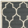 thumbnail image 4 of SAFAVIEH Cambridge Kevin Geometric Wool Area Rug, Dark Grey/Ivory, 6' x 6' Square, 4 of 6