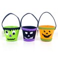 thumbnail image 3 of Mini Cubo de Halloween Tela portátil Fieltro Pequeño Cubo de dulces de Halloween Bolsa de truco o trato para niños, 3 of 7