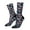 2 Black-2, variant on Cherry Blossoms Pattern Sport Socks for Women and Men Crew Socks Sporty Calf Socks Casual Socks