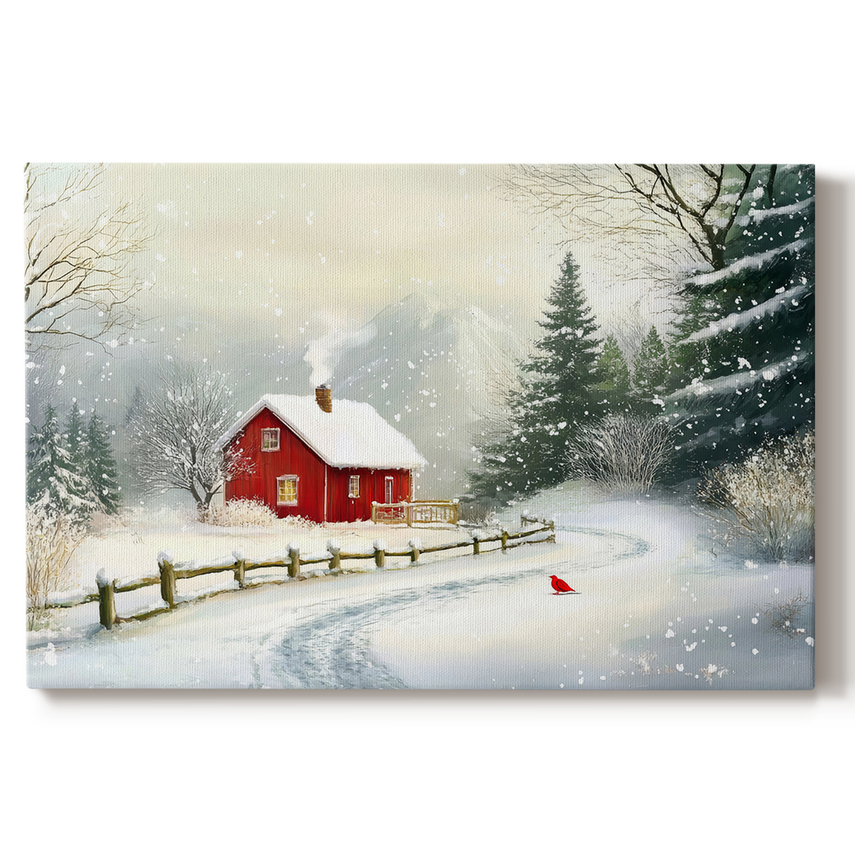 Christmas Holiday Art III- Gallery Wrapped Canvas-XII