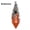 Redstone (Silver), variant on Natural Cone Hexagonal Crystal Pendant Chakra Wizard Hat Stone Point Pendulum