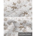 thumbnail image 6 of Countryside Brown Linen Curtain Valance for Bedroom/Bathroom/Kitchen/Office/Living/Dining Room Windows,Farmhouse Country Rustic Cottage Rod Pocket Topper Drapes Decorative Cafe Drapery Panel 60x18, 6 of 6
