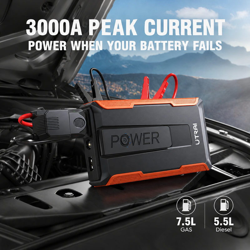 UTRAI 3000A Portable Car Jump Starter with Power Bank photo 2