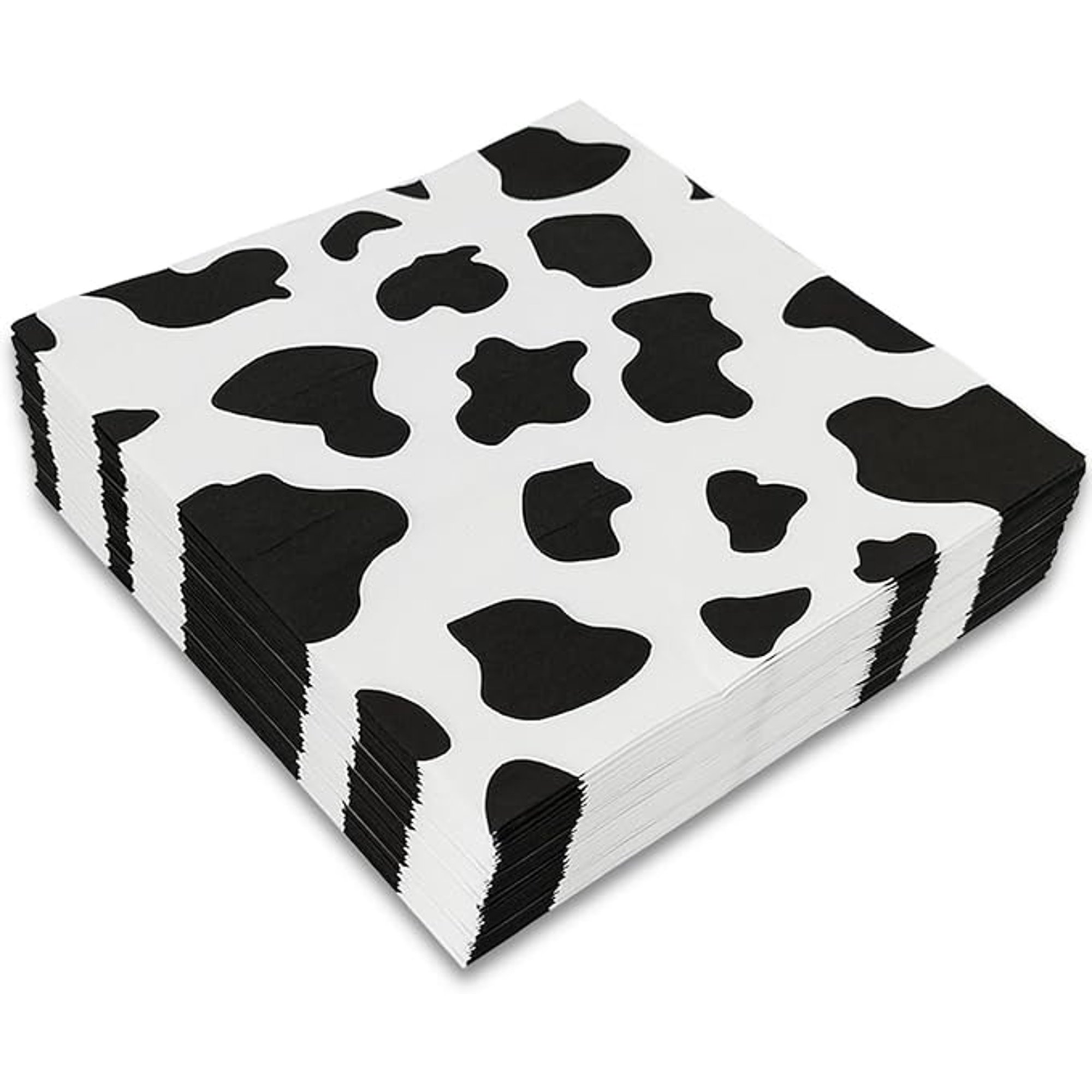 Cow Print Napkins for Party - Farm Animal Cowgirl Baby Shower Cow Themed Birthday Party Supplies