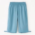 thumbnail image 7 of LYHaoo Lightweight Kids Long Pants For Boys And Girls Air Conditioning Sun Loose Fit Casual Trousers Boys Pants(Blue), 7 of 7