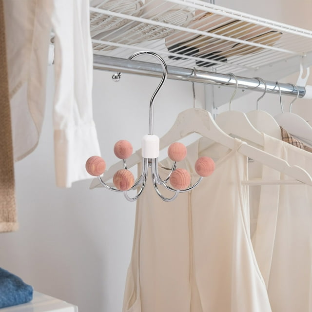 Multipurpose Space Saving Hangers For Closet 360°Swivel Closet Hangers Purse Organizer Hat Holder Belt Organizer Tie Rack Bra Hanger Handbag Organizer Scarf Hanger For Clos on Hooks for Curtain Rods