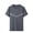 Grey, variant on MIXUE Shirts For Men Summer Striped Print Round Neck Short Sleeve Sports Loose Fit Casual Pullover Tops T-shirts Streetwear,White,XL