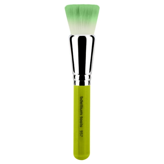 Bdellium Tools Professional Eco-Friendly Makeup Brush Green Bambu Series with Vegan Synthetic Bristles - Precision Cheek 957