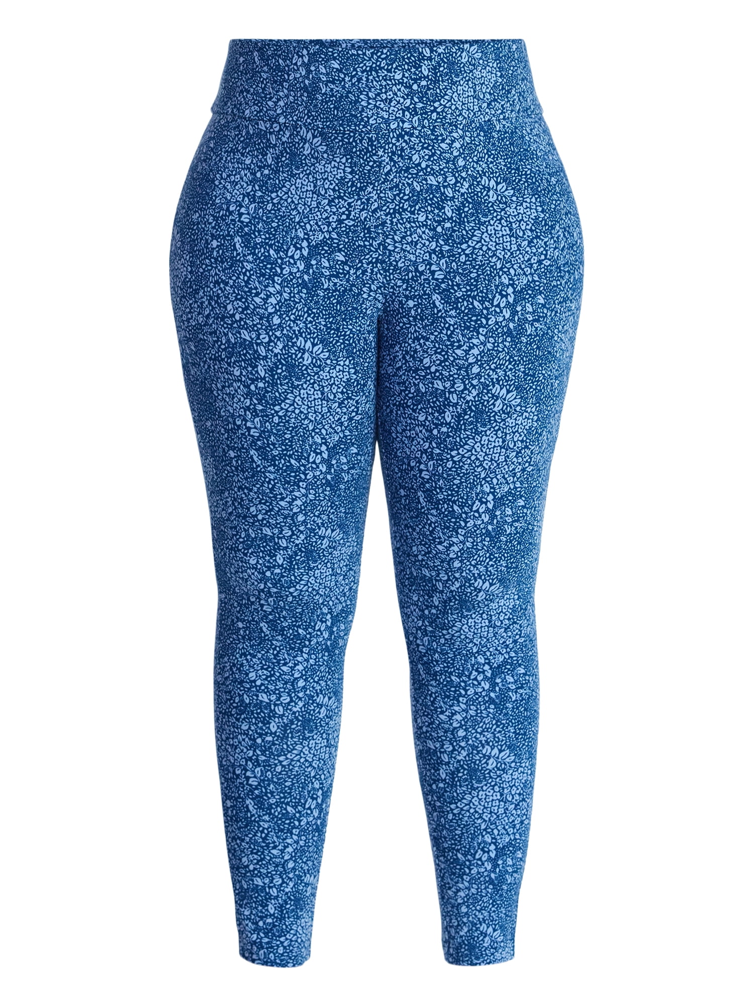 Terra & Sky Women's Plus High Waist Full Length Leggings, Sizes 0X-5X