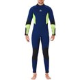 thumbnail image 1 of Traje de buceo de neopreno traje de baño espesado impermeable 5 mm espalda con cremallera Snorkel deportes de agua Manténgase caliente para nadar hombre surf, Navy XXL Kearding OD019356-23, 1 of 7