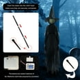 thumbnail image 3 of DIYOO Glow-in-the-Dark Face Hand-Held Witch for Outdoor Halloween Spooky Decor - No Batteries Included, 3 of 8
